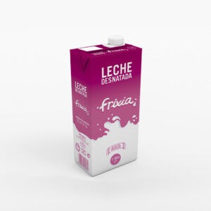 Diseño de packaging leche desnatada Frixia