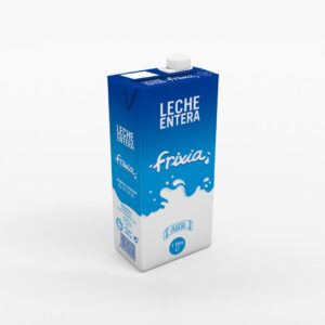Diseño de packaging leche entera Frixia