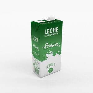 Diseño de packaging leche semidesnatada Frixia