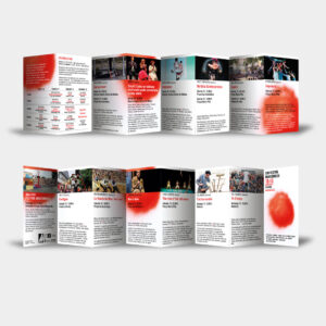 Diseño de folleto programa de mano