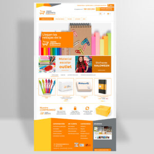 Diseño web home súper papelería