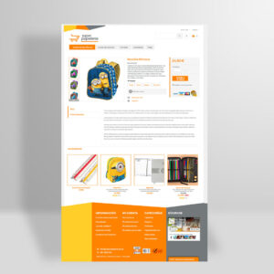 Diseño web detalle producto súper papelería