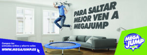 Megajump diseño gráfico valla publicidad fotografía Coruña Arteixo Carballo Madrid premio